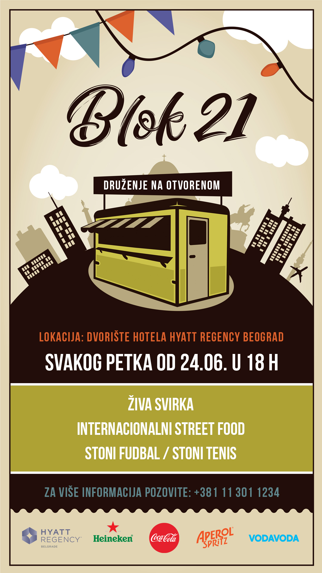 Hyatt Regency Belgrade invite you to event Blok 21!