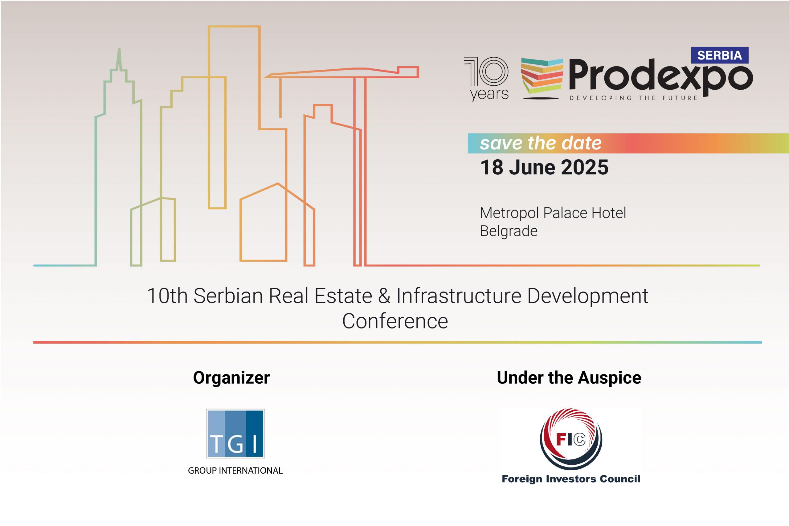 PRODEXPO SERBIA – 10th Serbian Real Estate and Infrastructure Development Conference